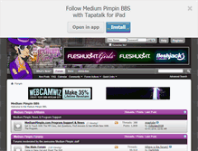 Tablet Screenshot of bbs.mediumpimpin.com